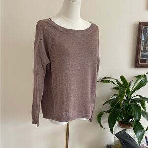 Lulu’s Lightweight Brown Long Sleeve Sweater